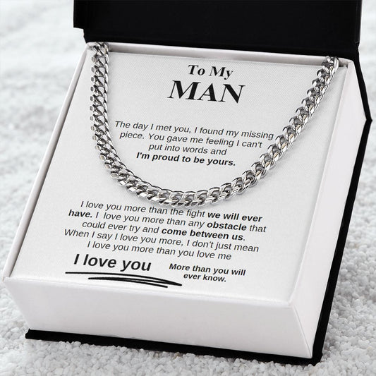 To My Man | Cuban Link Chain