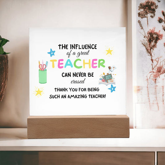 Teachers Appreciation | Square Acrylic Plaque