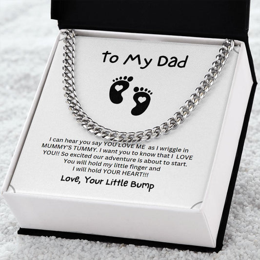 To My Dad | Cuban Link Chain | Love Your Little Bump