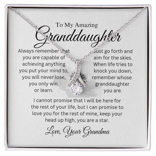 To My Amazing Granddaughter | Alluring Beauty