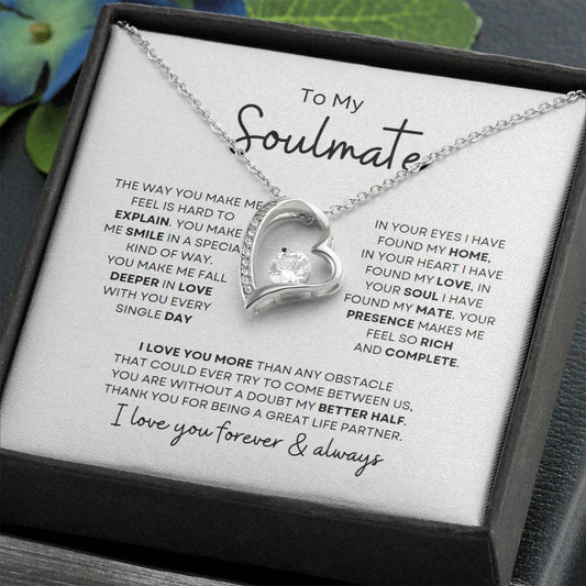 Forever Love Necklace | To My Soulmate | I Love You